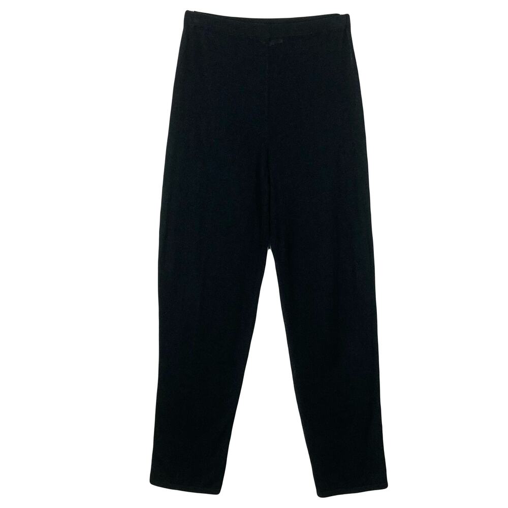 NWOT LAMBERTO LOSANI Pants Women M Vintage ITALY Flax-Linen Pull-On Stretch